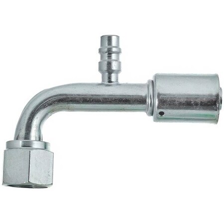 Truckair Fitting - Steel - Bl - Std -, Beadlock Standard, Config: Female Oring, Angle: 90 Degree, Material 08-6933BS